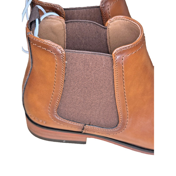NEW Guess GMSYLEM-R 701 Brown Pull On Dress Chelsea Boots Size 8.5 M Fancy main image 5